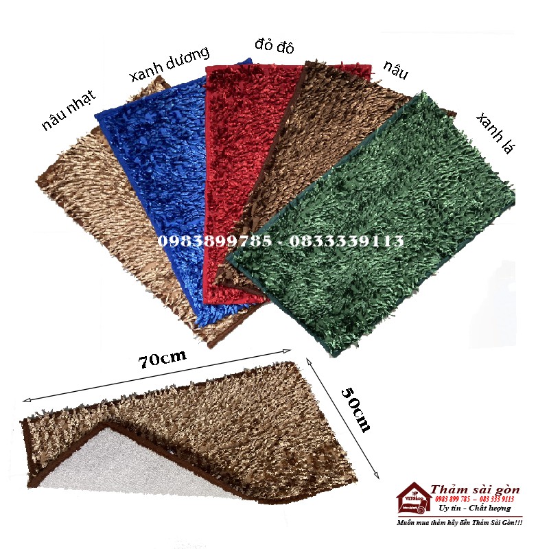 [50cmx70cm] Thảm san hô đinh bóng, siêu thấm, chống trơn trượt