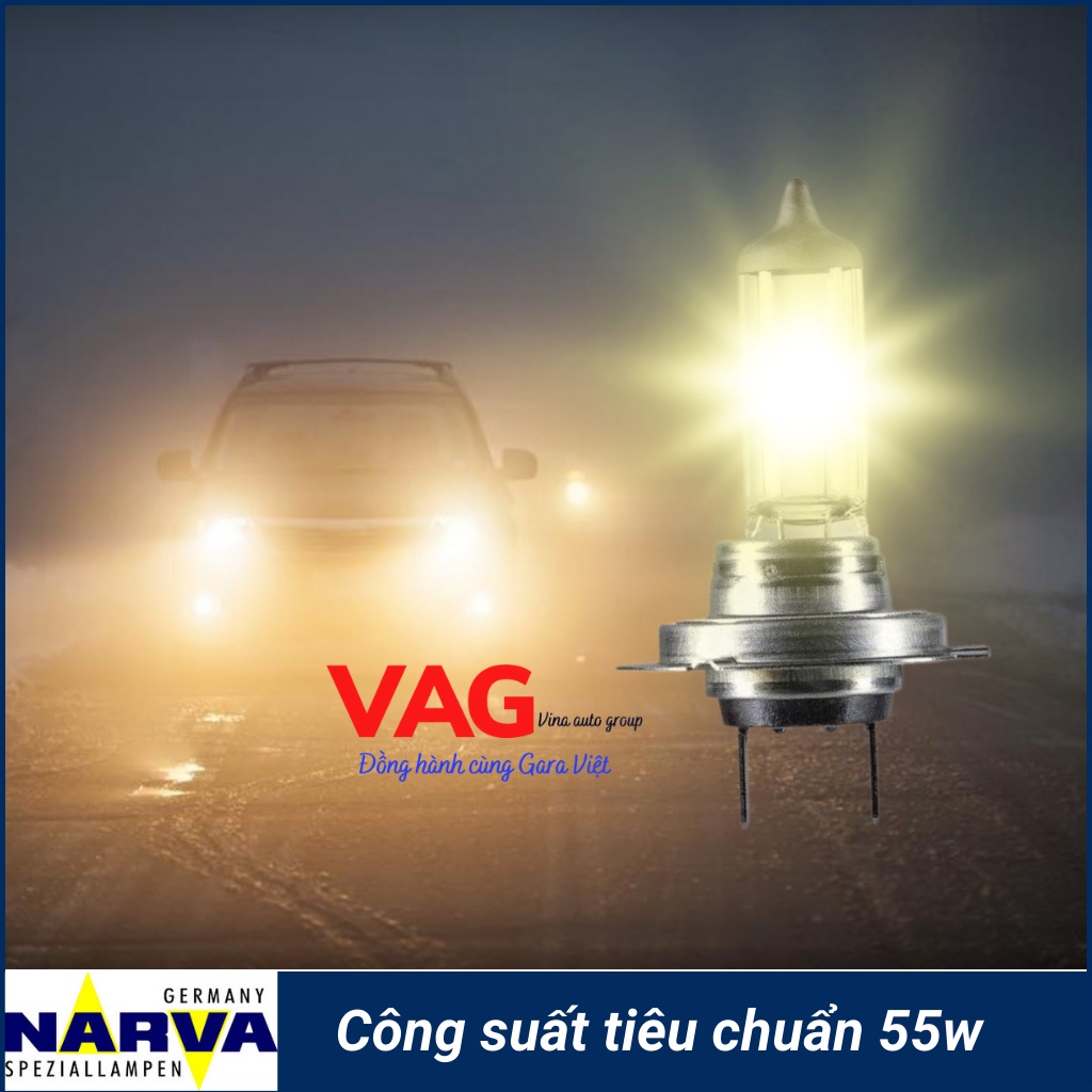 Bóng đèn pha NARVA H7 12V 55W chính hãng  của Đức