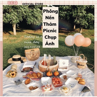 Vải Thảm Trải Picnic, Dã Ngoại Vải trắng làm phông nền chụp ảnh, khăn trải picnic , Phông vải chụp ảnh trơn