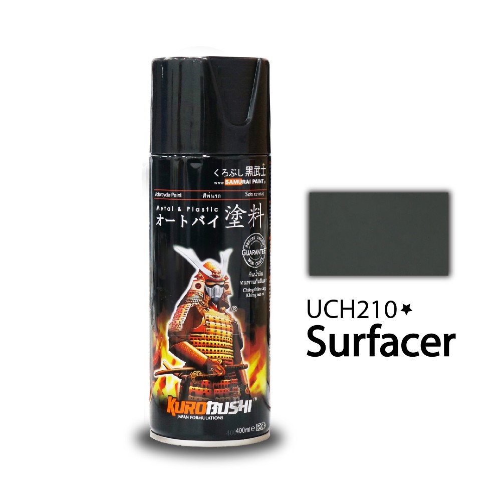 Sơn Samurai SƠN LÓT UCH210* (MÀU XÁM), 2K04 Lót Epoxy, KPP*** - SƠN LÓT NHỰA sơn xịt xe máy