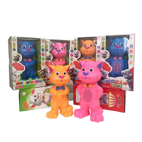 Đồ Chơi Mô Hình Mèo Cảm Ứng Có Thể Nhại Giọng, Kể Chuyện Bằng Nhựa An Toàn Benrikids