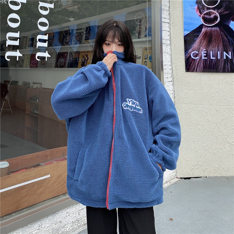 [Mã WASTMAY giảm 15% tối đa 30K đơn 150K] (A5003) áo khoác ulzzang 2 mặt bông nhung size M đến 2XL (kèm video ảnh khách) | BigBuy360 - bigbuy360.vn