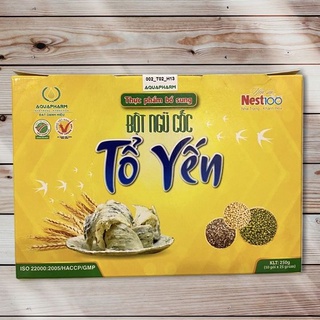 Hộp 10 gói bột ngũ cốc tổ yến nest100 - aquapharm