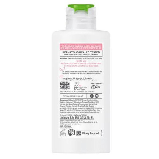 Sữa Dưỡng Da Simple Kind To Skin Hydrating Light Moisturiser | BigBuy360 - bigbuy360.vn