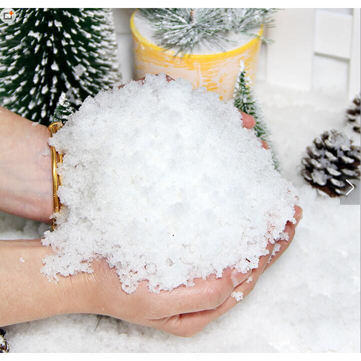 Gói 10gr - Tuyết nhân tạo - hoa tuyết bạc (nguyên liệu làm Slime mây) - Magic Snow để trang trí Noel, Tết...