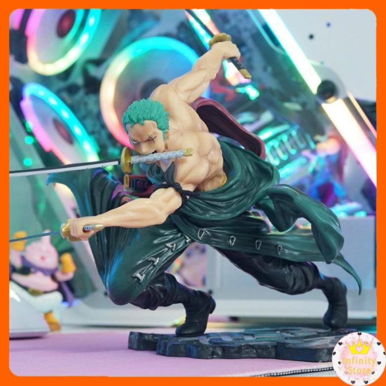 MÔ HÌNH ZORO MÚA KIẾM 20CM INFINY DECOR