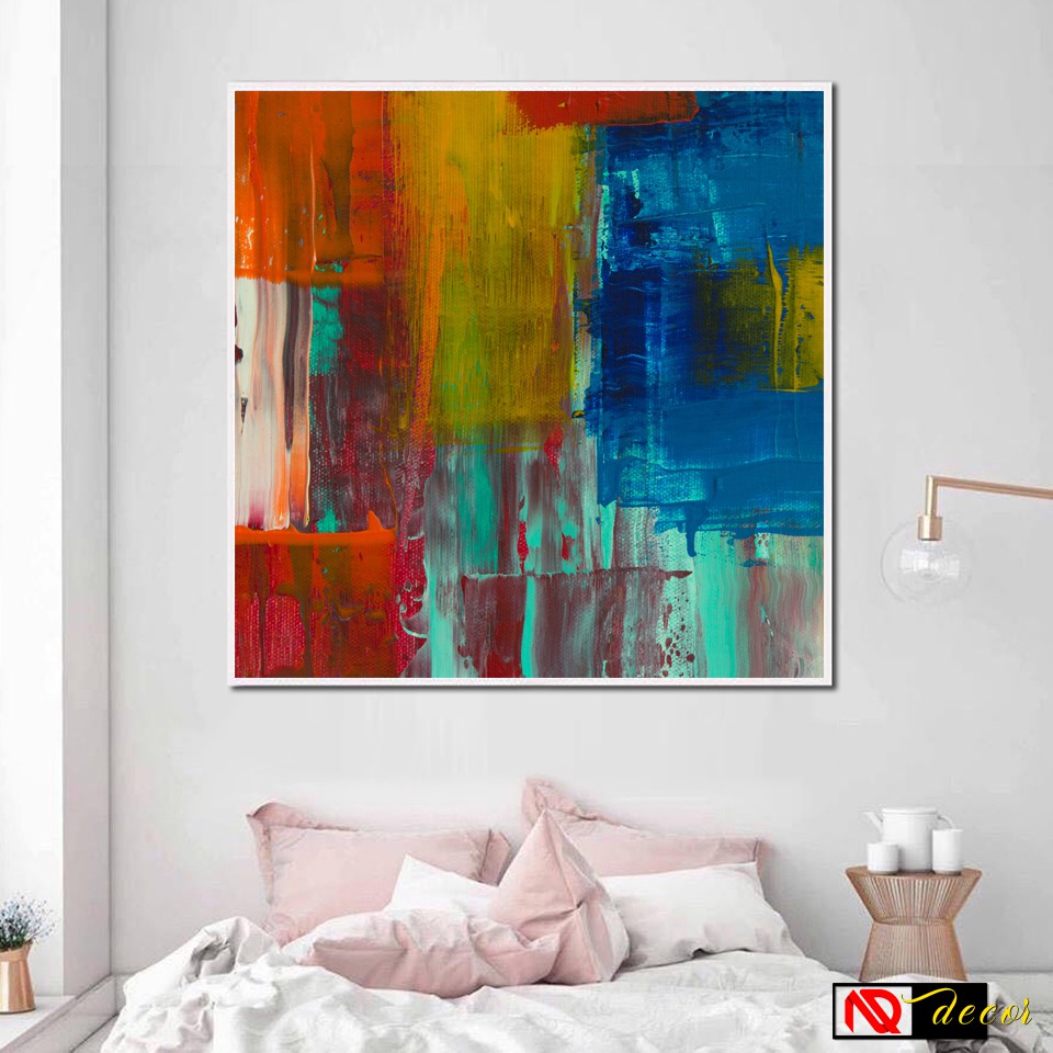Tranh Trìu Tượng treo tường phòng khách trang trí nhà đẹp decor phòng ngủ nghệ thuật vintage hiện đại số hóa J55