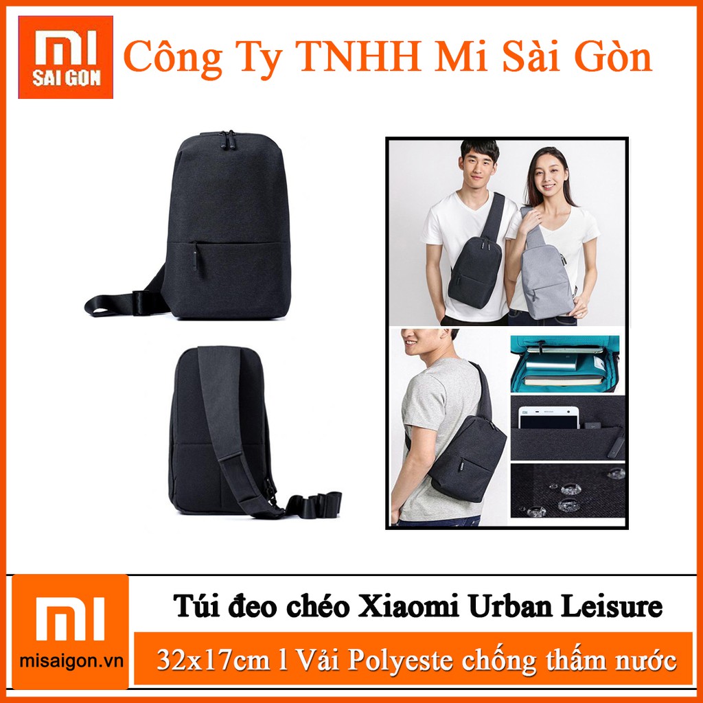 [Hỏa Tốc HCM] Túi Chéo XIAOMI Urban Leisure ( ĐEN hoặc XÁM)