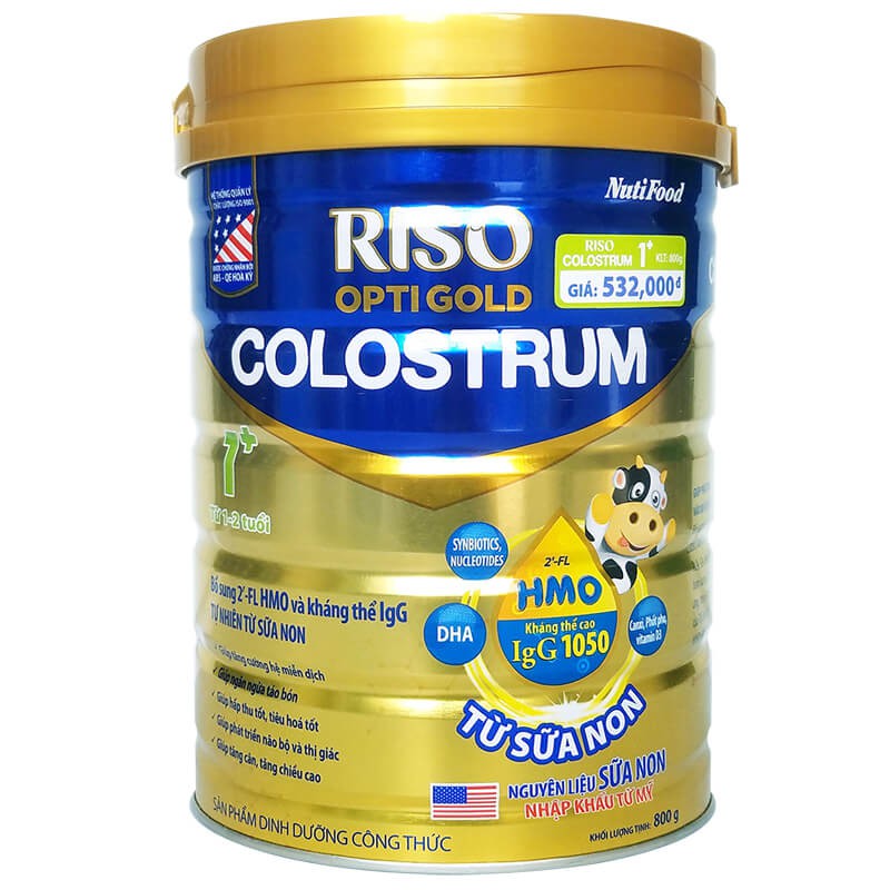 Sữa Riso Colostrum 1+ HMO IgG 800g (Date 2022)