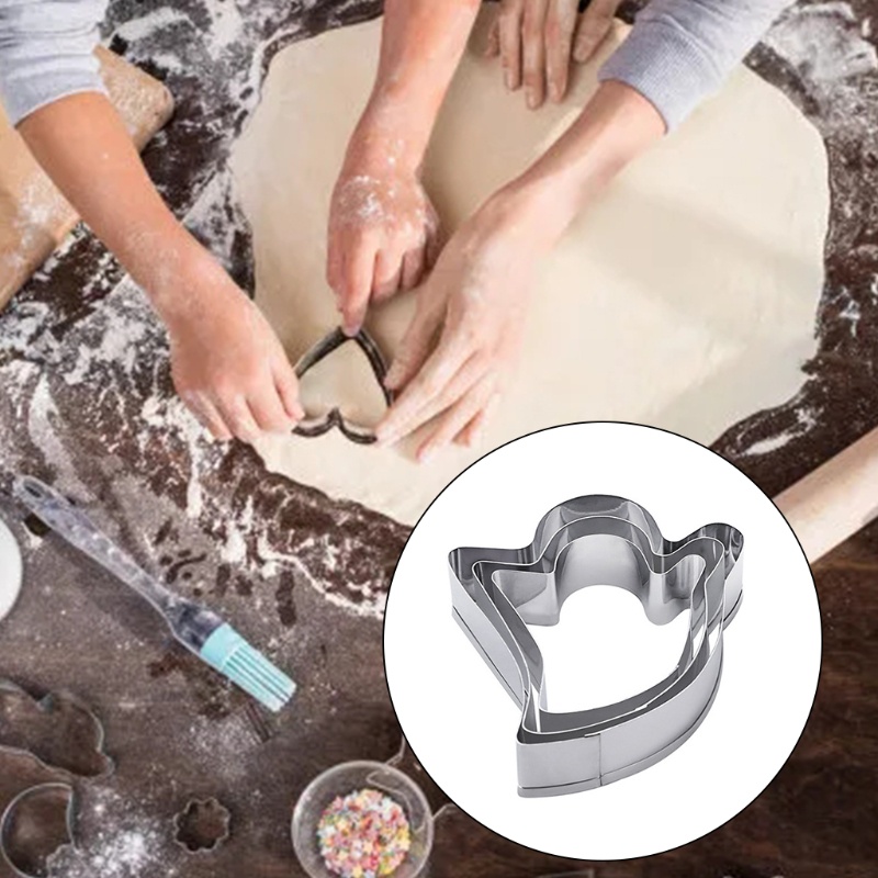 Set 3 Khuôn Cắt Bánh Quy Tạo Hình Halloween