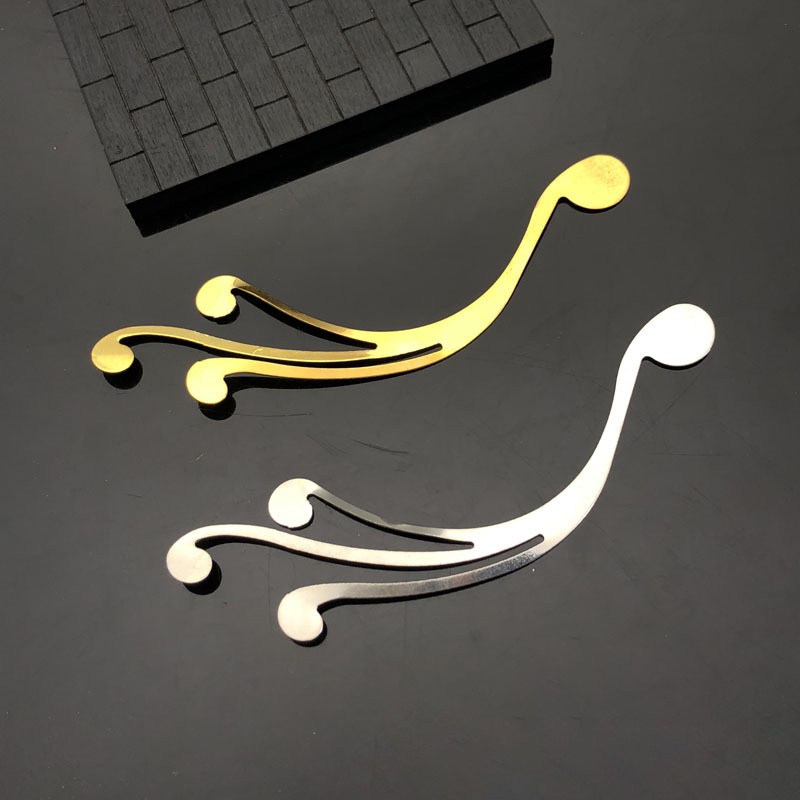 2 phiến họa tiếtđuôi 3 nhánh 110mm nguyên liệu làm trâm làm trang sức cổ trang