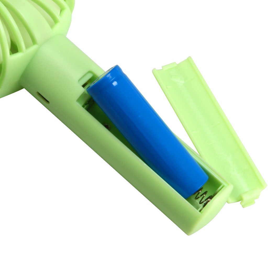 Quạt Mini Cầm Tay Pin Sạc 4 Cánh 3 Tốc Độ Gió Có Đế Để Bàn, Quạt Để Bàn Pin Sạc USB Cao Cấp | BigBuy360 - bigbuy360.vn
