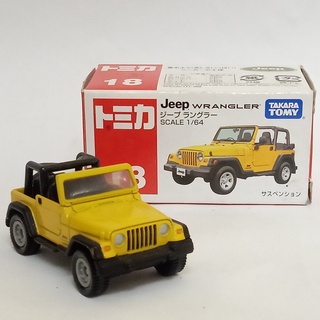 Mô Hình Xe jeep wrangler rubicon Tomica no. 18 jeep wrangler