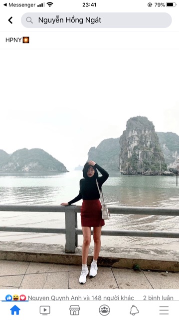 (Sẵn M/L) Chân váy da Quảng Châu / Váy chữ A da PU | BigBuy360 - bigbuy360.vn