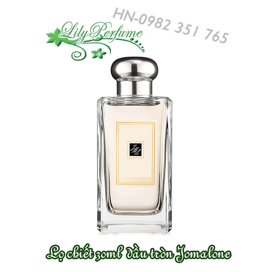 Lọ chiết nước hoa 30ml đầu tròn Jo Malone (Vỏ chiết/ Ống chiết/ Chai chiết nước hoa)