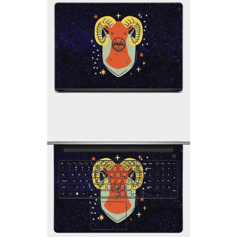 SKIN dán Laptop in hình cung hoàng đạo BẠCH DƯƠNG- Aries. Full các máy: Asus, Dell, Acer, Hp,... In hình theo yêu cầu