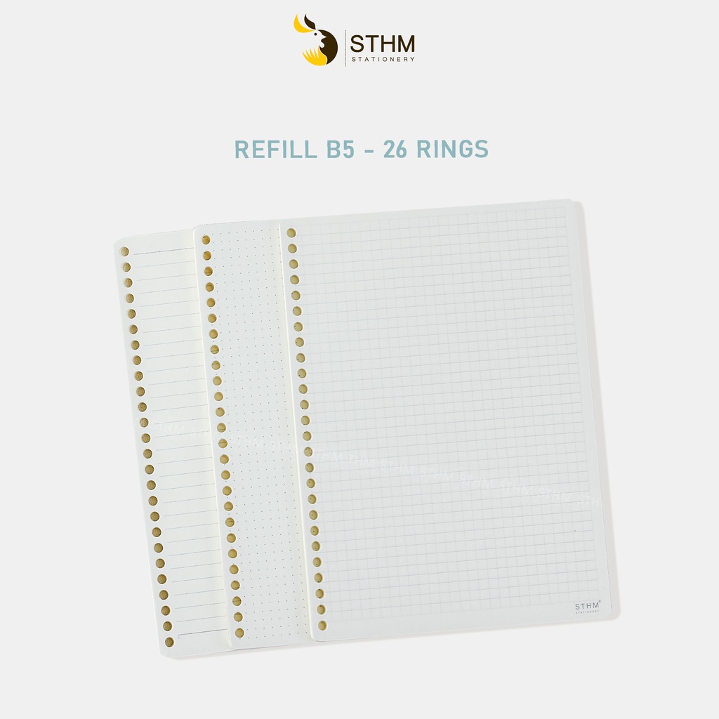 Ruột giấy refill vở còng Campus - Vở học sinh - Khổ B5 - 26 lỗ - STHM stationery