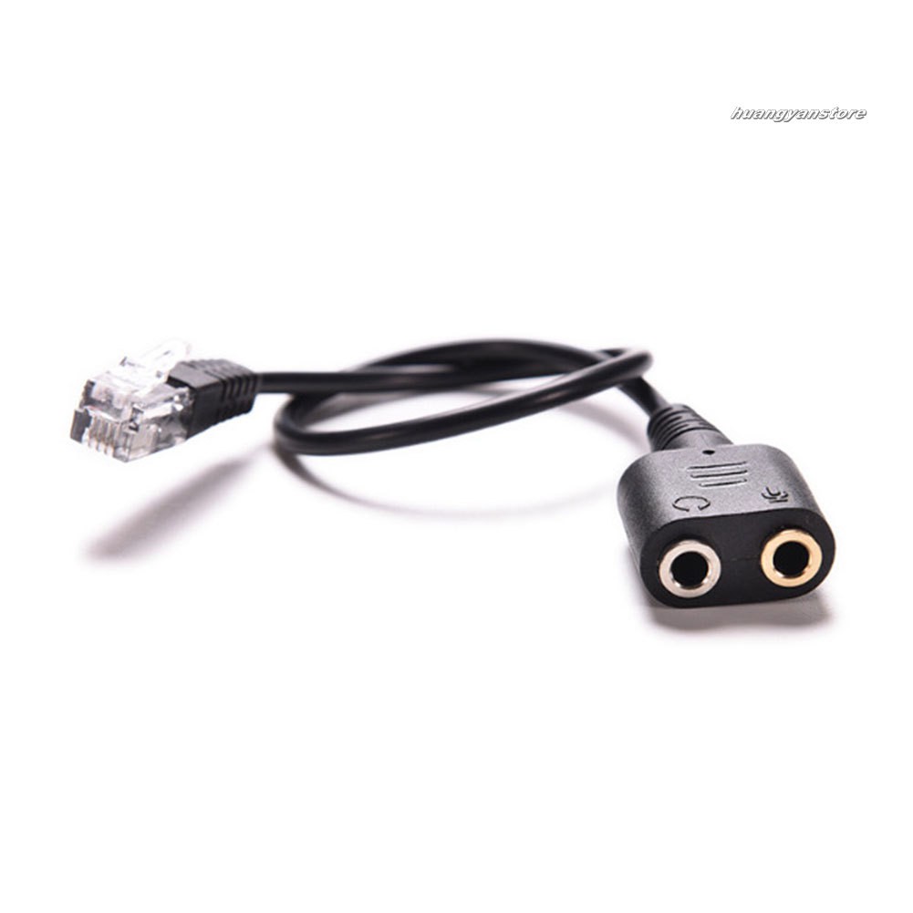 Dây Cáp Chuyển Đổi Âm Thanh 3.5mm Sang Rj9 Dành Cho Điện Thoại Pc