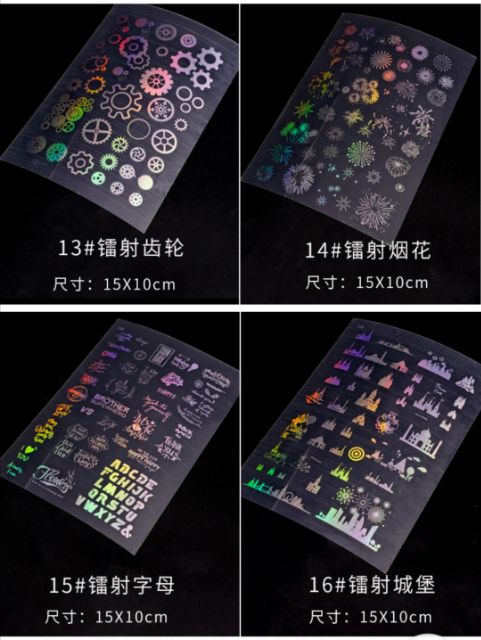 Tấm Dán Laser Ma thuật - Trang trí Resin