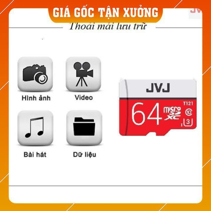 [GIÁ SỐC] Thẻ nhớ 64G Pro JVJ U3 Class 10 – chuyên dụng cho CAMERA, BH 5 năm, 1 đổi 1 | BigBuy360 - bigbuy360.vn