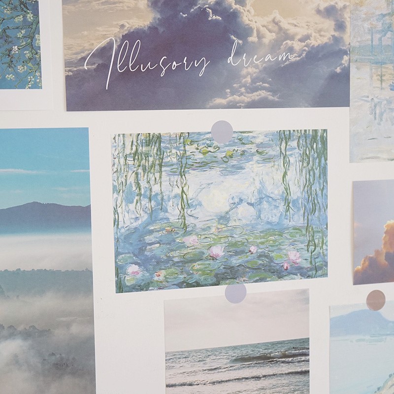 Ảnh trang trí poster dán tường hình decor vintage aesthetic retro postcard bưu thiếp tranh giấy treo phòng ngủ bàn học | BigBuy360 - bigbuy360.vn