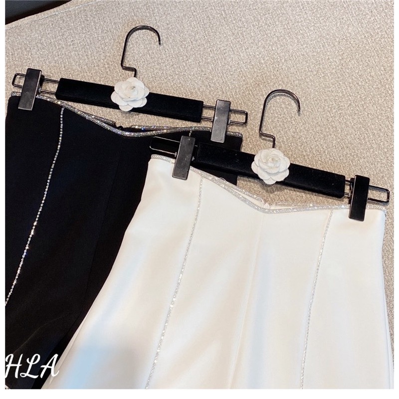 quần short cap cao viền đá