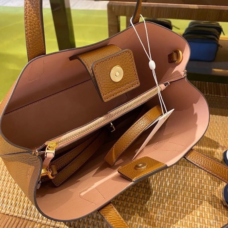 TNS-Túi tote công sở da mềm  Torie Blake tote bag--tone nâu classic sang trọng