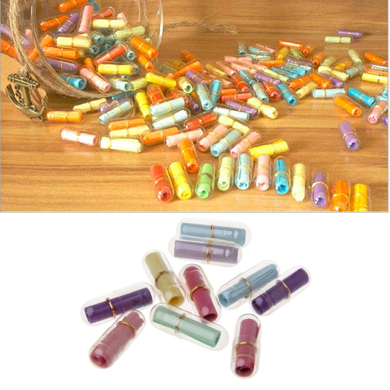 Set 10 Hộp Quà Mini Hình Viên Thuốc Giấy