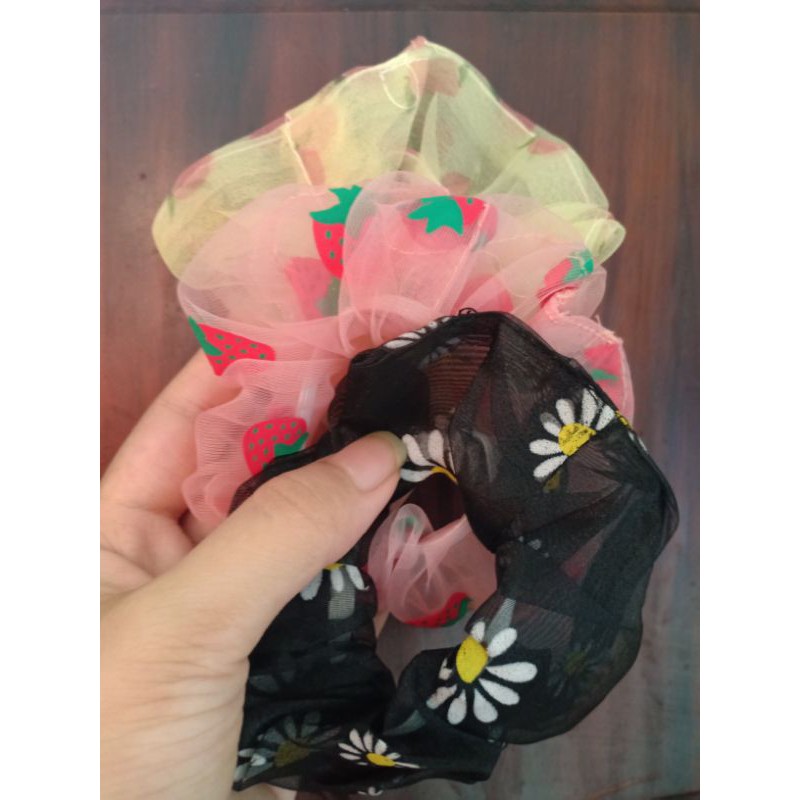 Buộc tóc Scrunchies vải hot trend 🌸 Cột tóc xinh cho bạn nữ