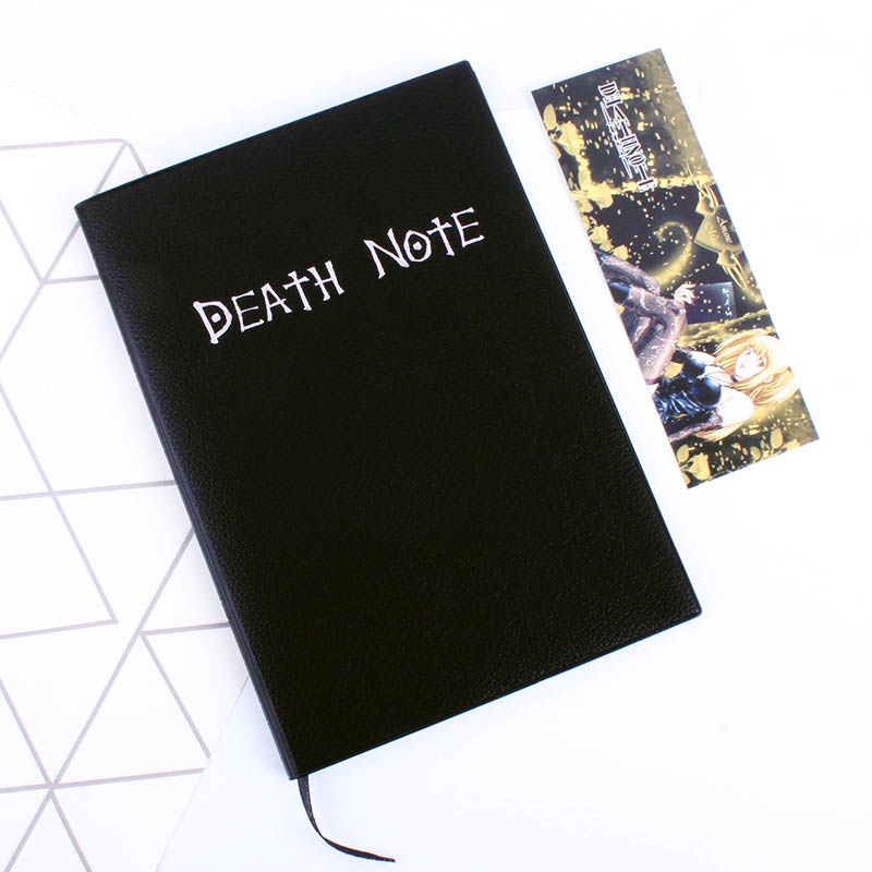 ✅ Sổ vở Death Note Cuốn Sổ Tử Thần Anime Manga tặng kèm bút lông và kẹp sách bìa da L kira Yagami Raito DeathNote RYUK