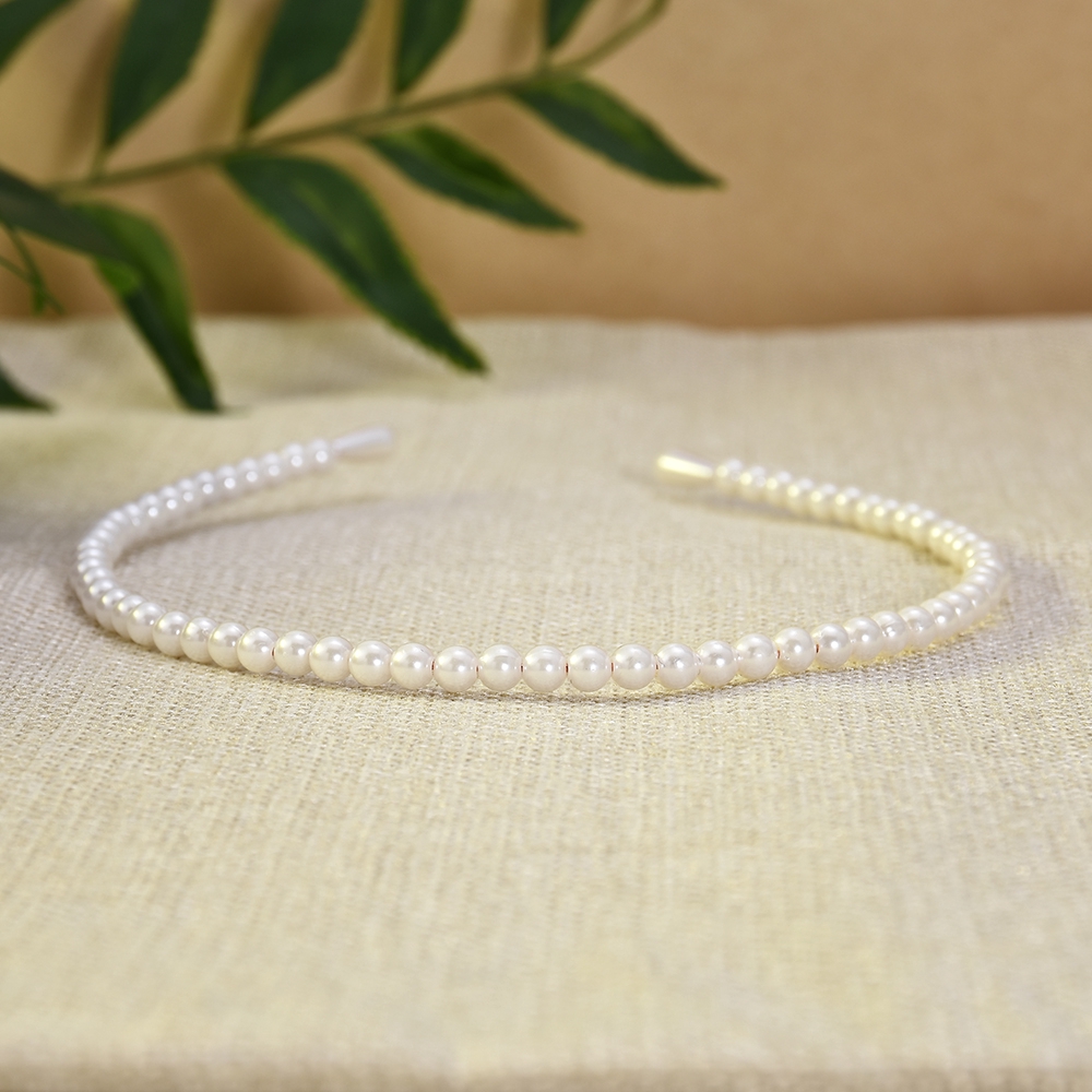 Băng đô chuỗi hạt ngọc trai phong cách Hàn Quốc