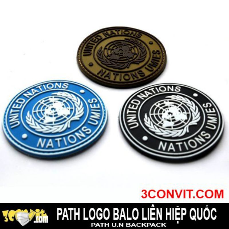 Path logo U.N dán balo