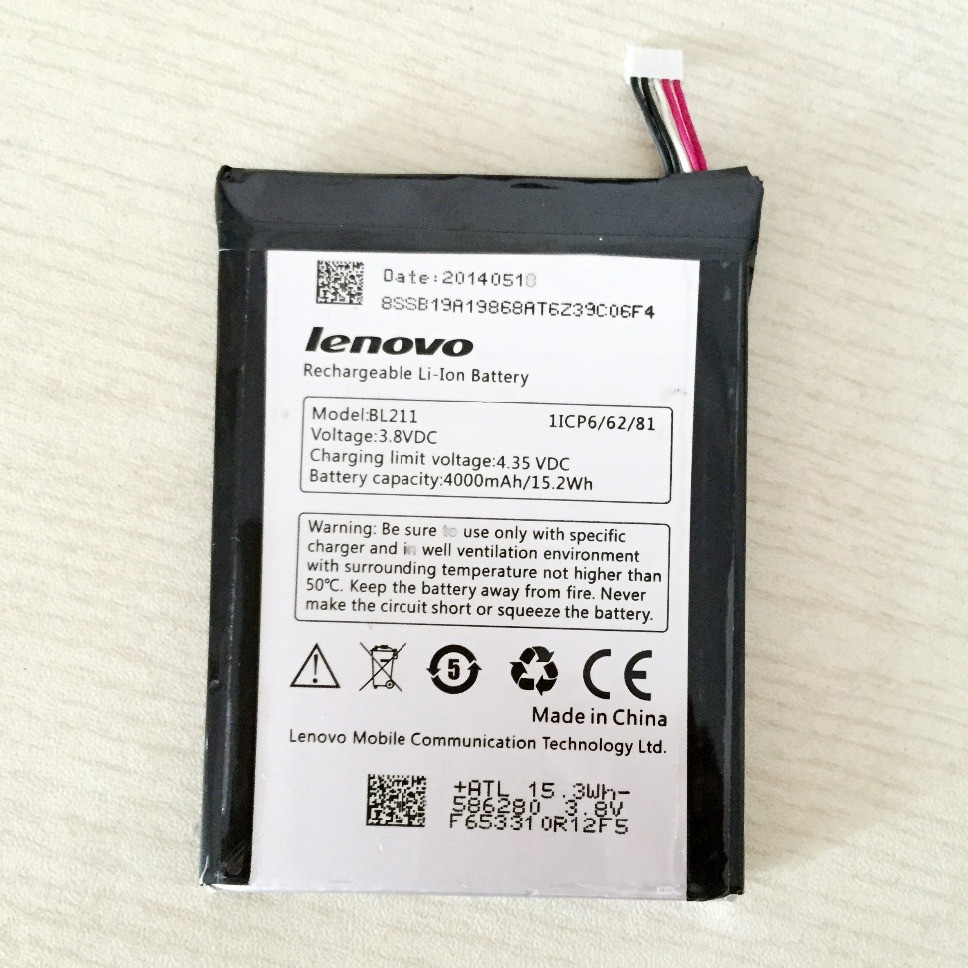 [SHIPNOW] Pin Lenovo P780 (BL211) 4000mAh xịn bảo hành đổi mới