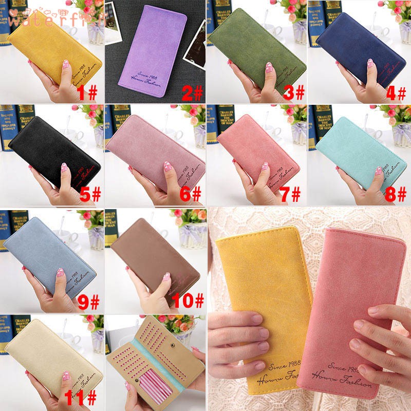 Ví da nữ dáng dài thời trang phong cách