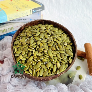 Nhân hạt bí xanh Davinut tách vỏ sấy khô Ấn Độ tốt cho nam giới , bà bầu, hỗ trợ giảm cân