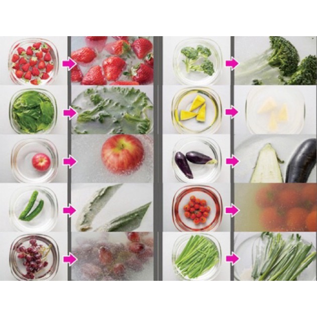 Bột rửa rau củ quả, thịt cá từ vỏ sò Nhật Bản Jyoriko (kèm thìa đong)