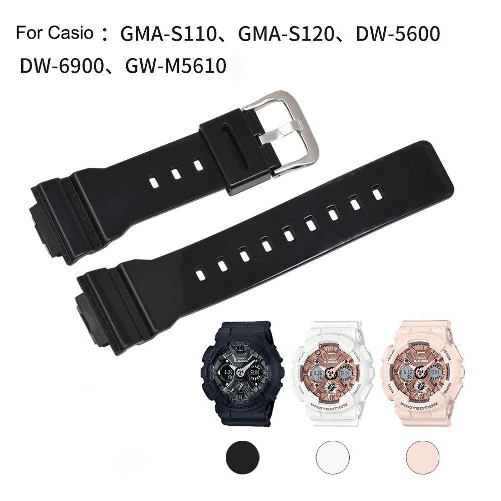 CASIO Dây Đeo Bằng Da Pu Mềm Cho Đồng Hồ Casio G-Shock Dw-5600 Dw-6900 Gw-M5610 Gma-S110 Gma-S120