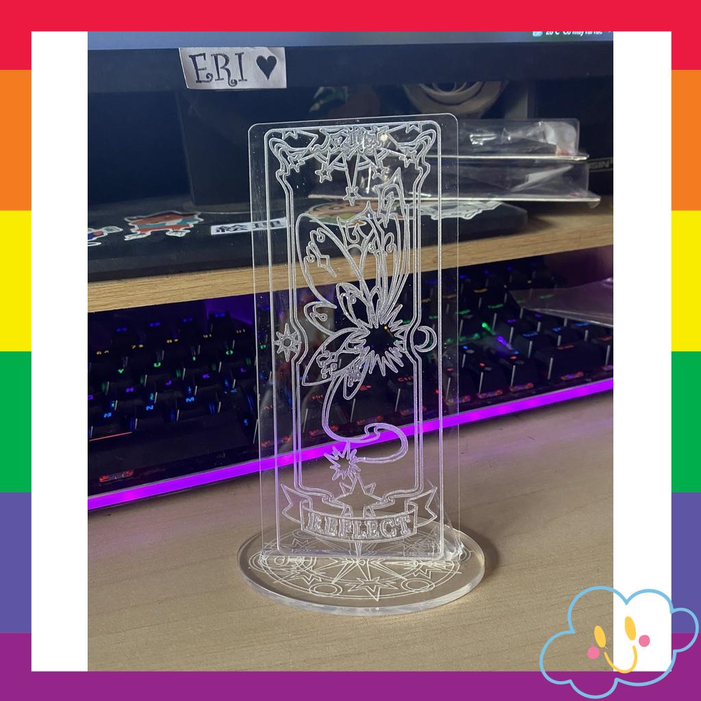 Tấm Mica Sakura Clear Card - Mặt Sau -Vàng