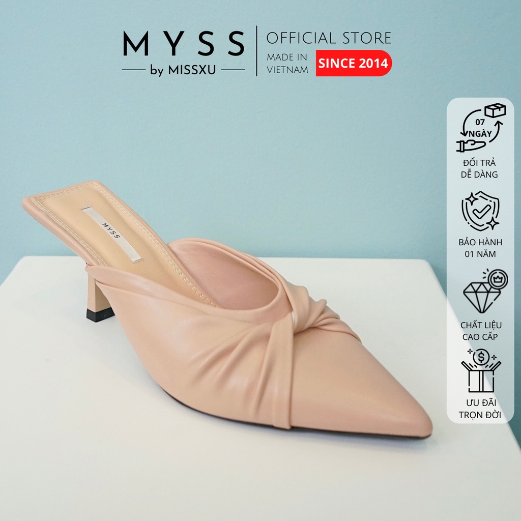 Giày guốc nữ vặn xoắn 5cm thời trang MYSS - SU68