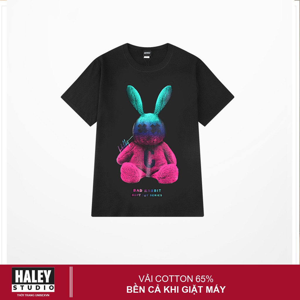 Áo Thun Unisex Form Rộng Nam Nữ BAD RABBIT 2 phong cách ULZZANG TN284 Haley