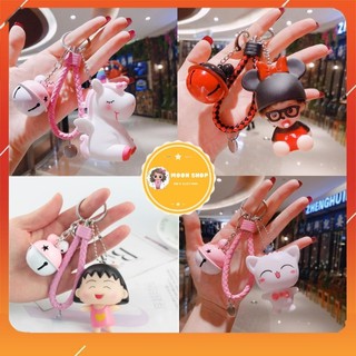 [Big sale] Móc Khóa Dễ Thương, Dây Treo Hoạt Hình Có Chuông To Chất Liệu Silicon Bản Siêu Đẹp Cute Giá Cực Rẻ