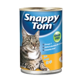 Pate lon cho mèo Snappy Tom lon 400g