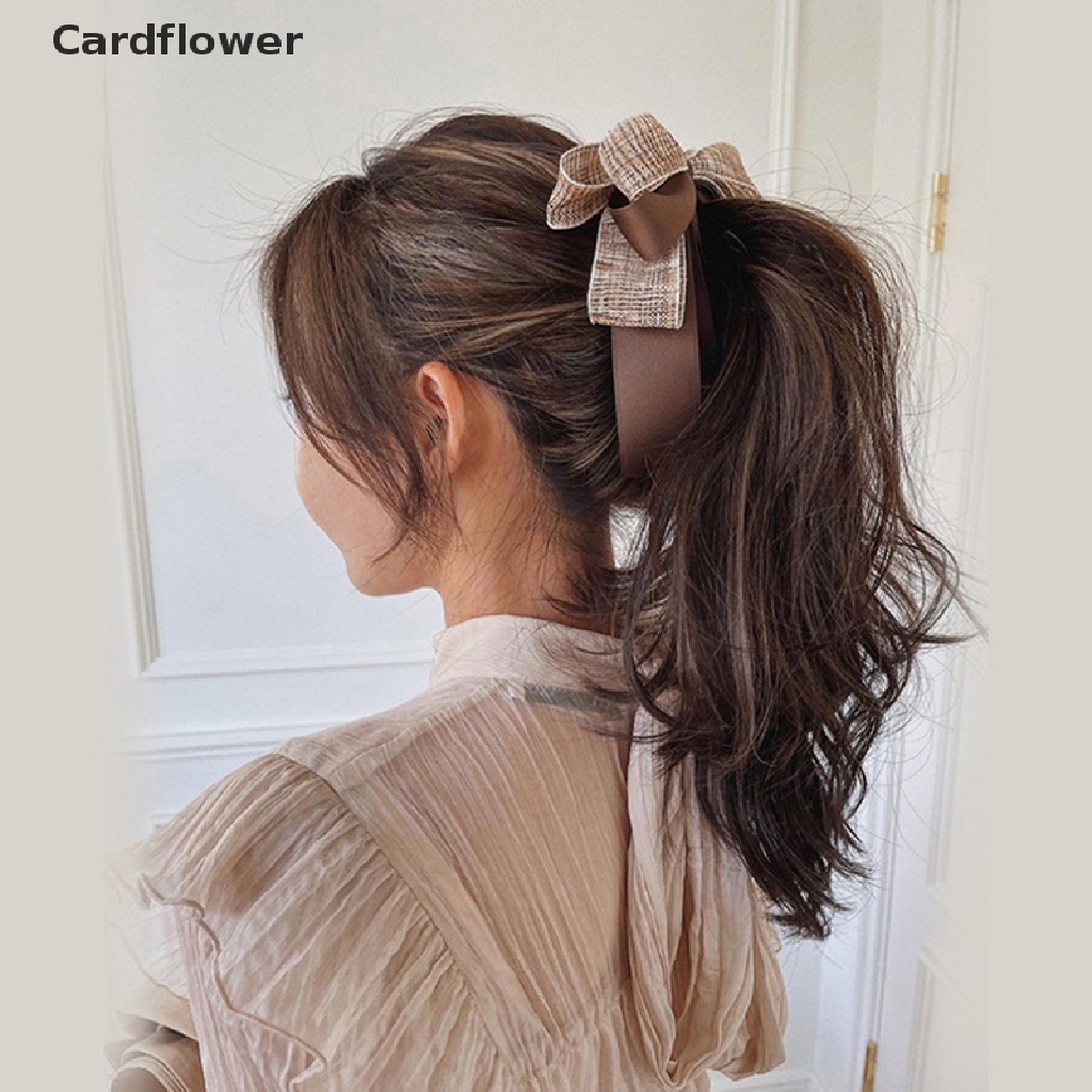 &lt; Cardflower &gt; Kẹp Tóc Hình Nơ Đính Ngọc Trai Giả Màu Trơn Thời Trang Thanh Lịch Mới Năm 2022 Dành Cho Nữ