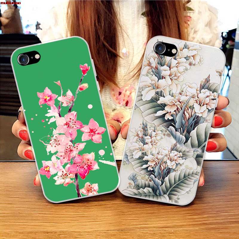 Ốp lưng silicon TPU dẻo có họa tiết THCPD cho iPhone touch 7 8 5 5S SE 2020 5C 6 6S Plus X XS XR 11 Pro MAX