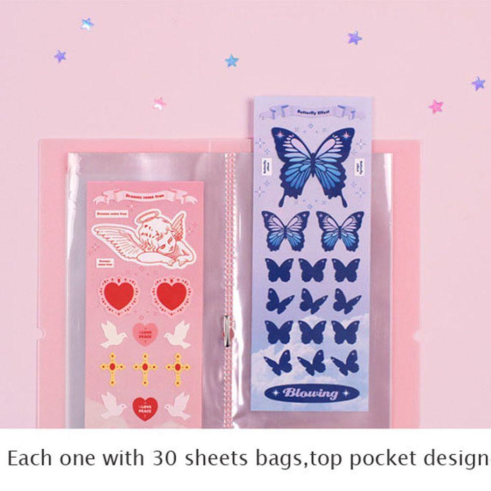 Bộ 30 Miếng Dán Trang Trí Sổ Tay / Thẻ Hình Thần Tượng Xinh Xắn