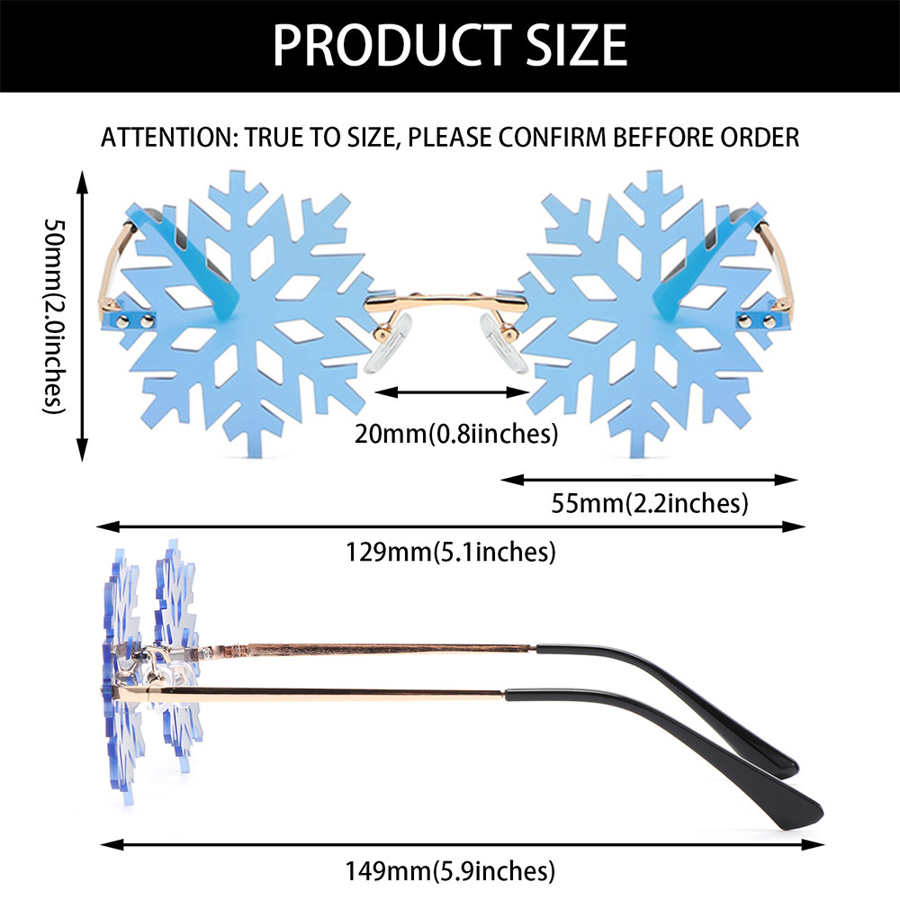 Kính Mát Không Viền Phong Cách Giáng Sinh | BigBuy360 - bigbuy360.vn