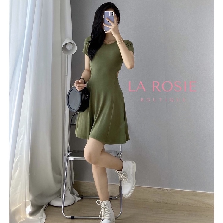 Đầm Xòe Khoét Eo Hở Lưng Freesize LA ROSIE BOUTIQUE