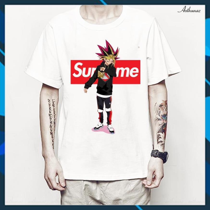 (SALE 50%) Áo thun Anime in hình Yugioh phong cách Supreme - Mẫu mới F2317