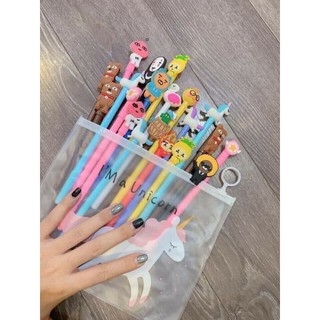 Set 20 bút bi nước nhiều hình ngộ nghĩnh siêu đáng yêu