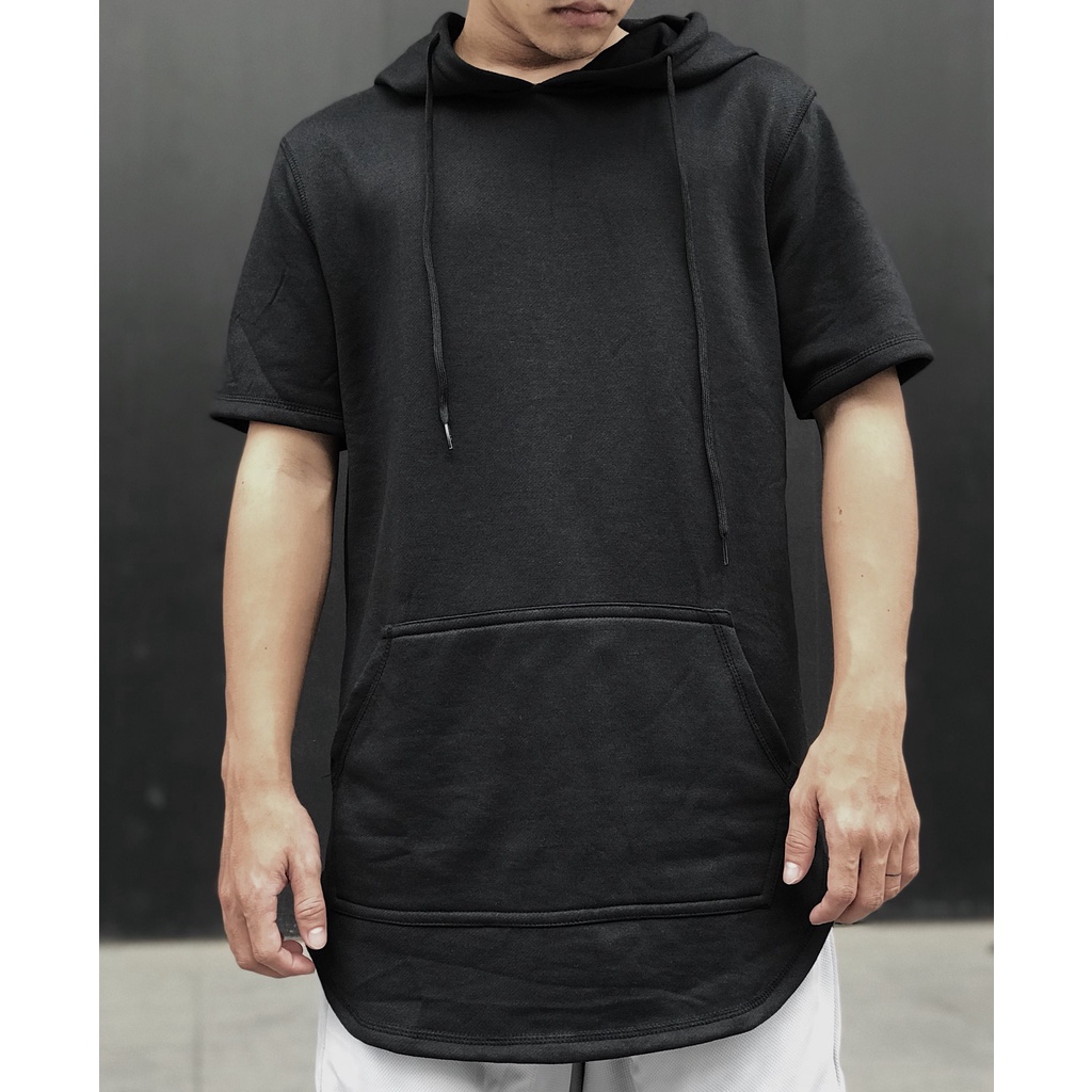 Hoodie ngắn tay basic Lexuza